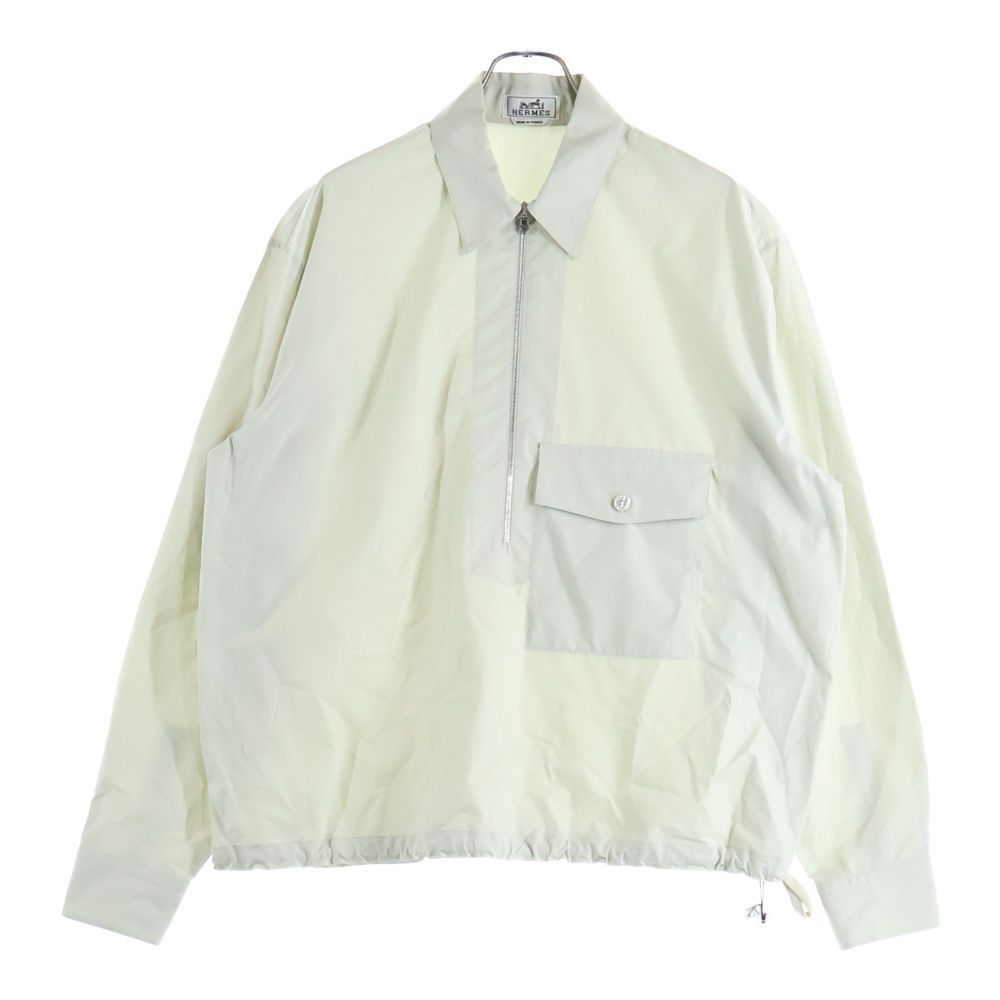 HERMES (エルメス) セリエ カフスボタン ハーフジップ プルオーバー