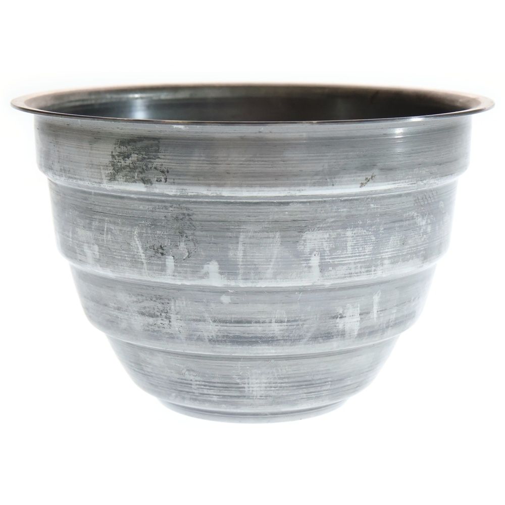 m-m エムアンドエム ×MASSES POT TYPE 4 - TERMIT STEEL MEDIUM マシス ターミット 鉄鉢 ポット シルバー