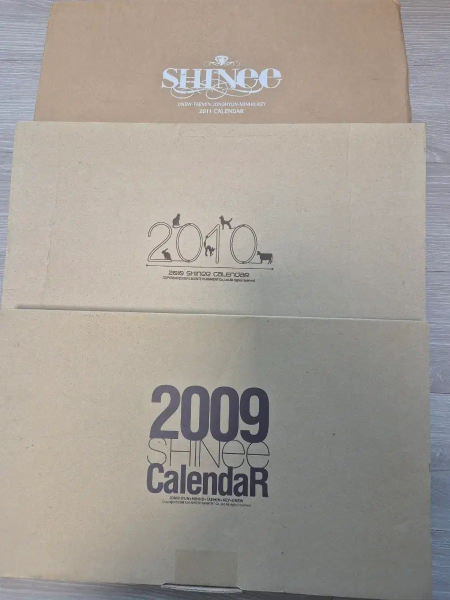 SHINee シャイニー カレンダー 2009 2010 2011 セット