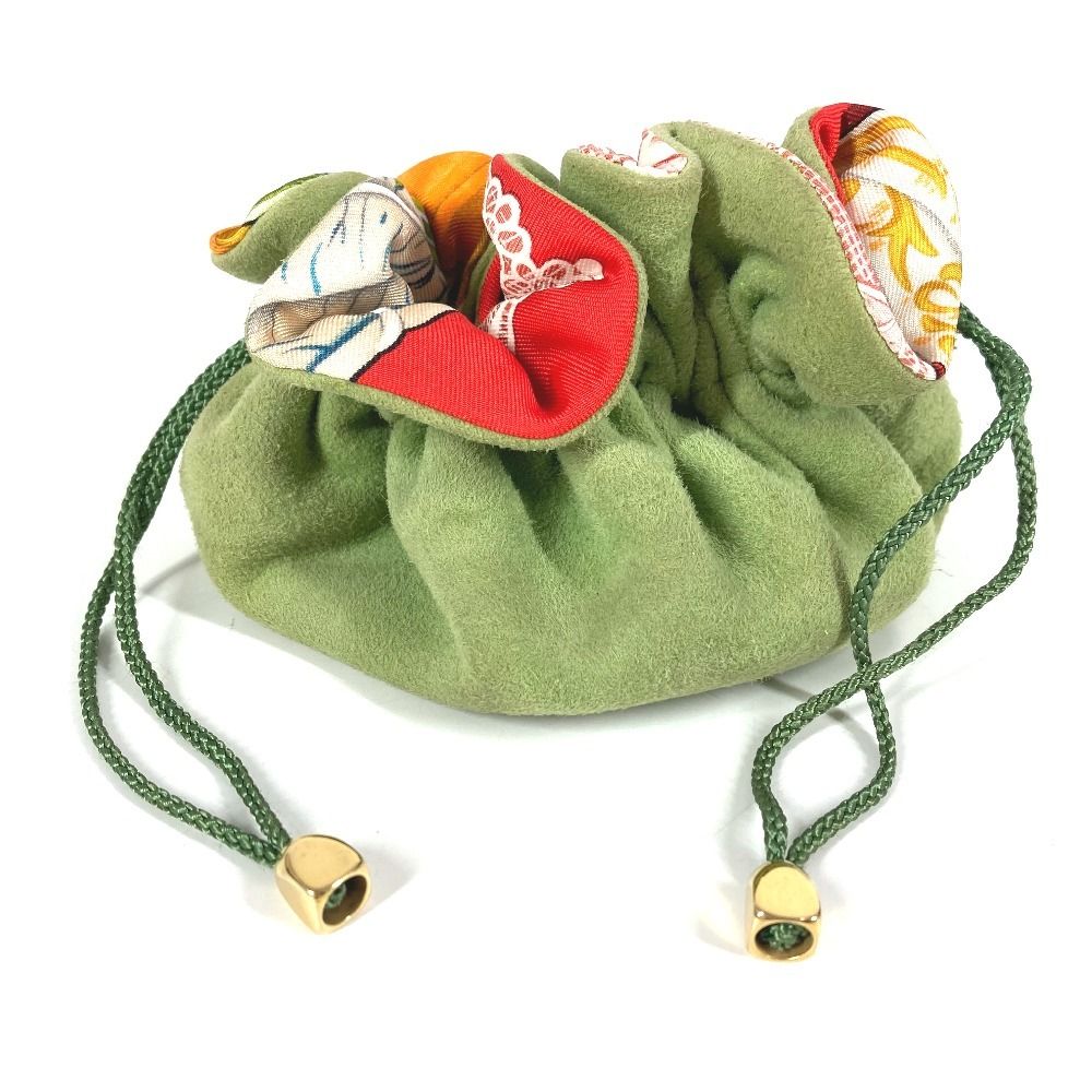 HERMES エルメス ポーチ ブルスアビジュー アニマル柄 シルク マルチ