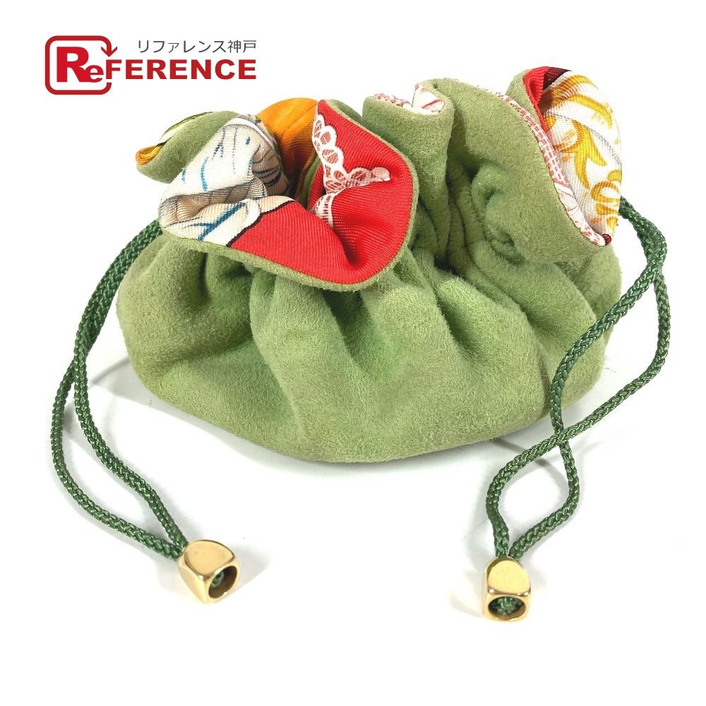 HERMES エルメス ポーチ ブルスアビジュー アニマル柄 シルク マルチ