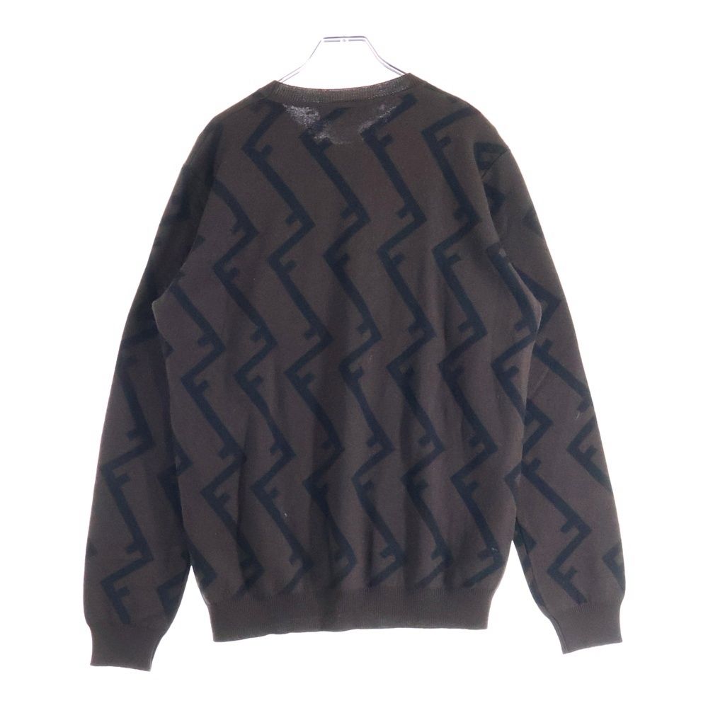 専用FENDI フェンディ FFモチーフ セーター ブラウン FENDI (フェンディ) FF柄クルーネックニット ブラウン FZZ489 A93S