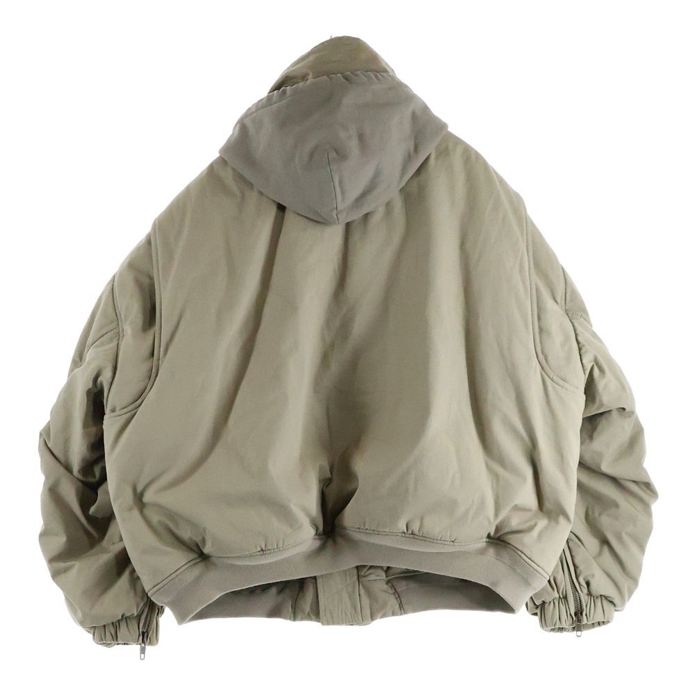 バレンシアガ 22 AW UNITY BOMBER JACKET 698837 TLP 03 ロゴ刺繍 ユニティーボンバージャケット ベージュ