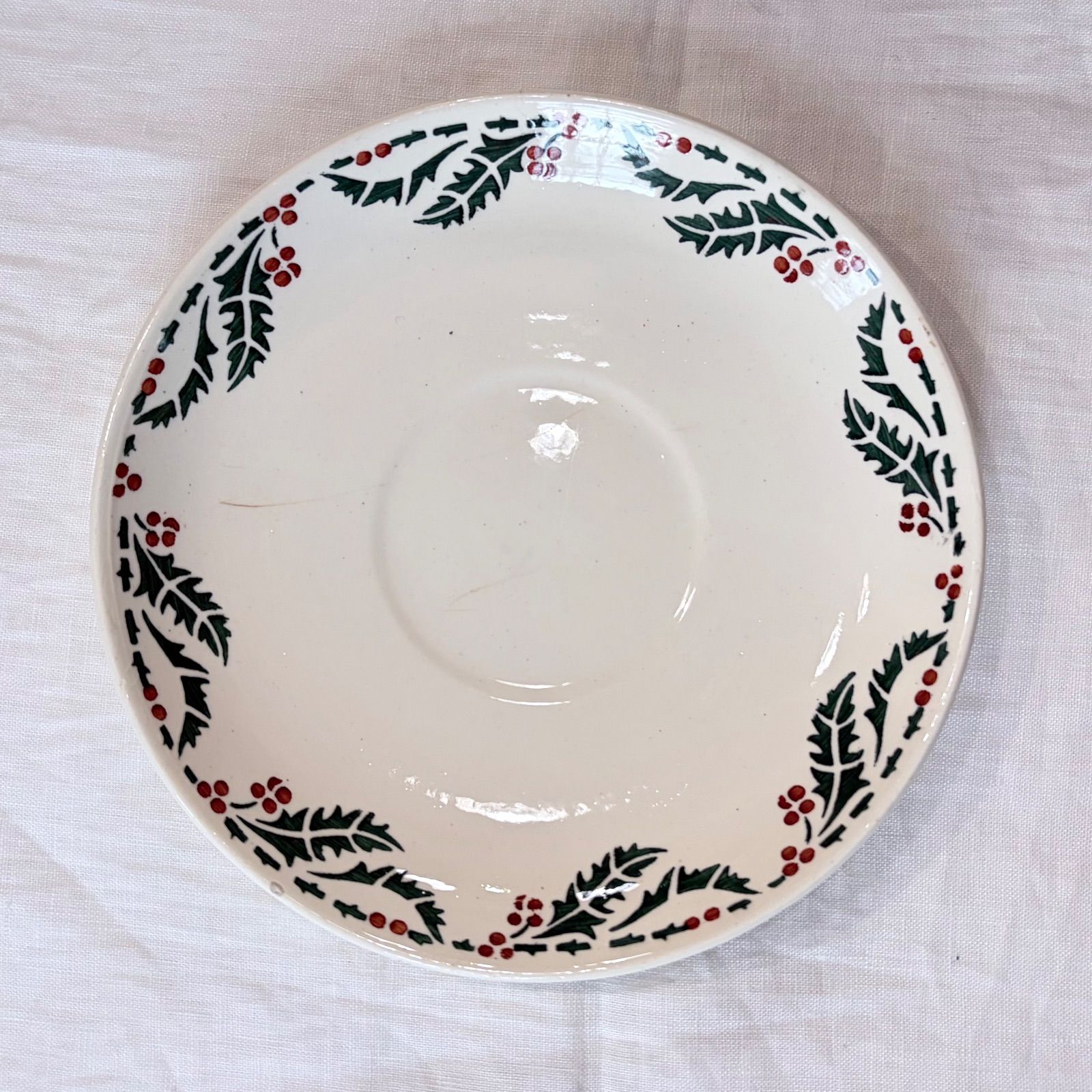 フランスアンティーク ノエル クリスマスプレート クレイユエ