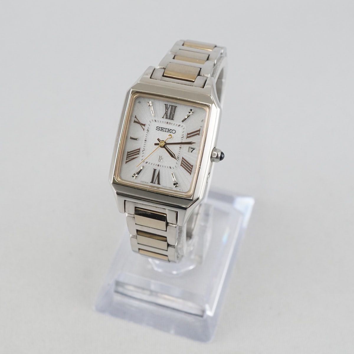 SEIKO lk セイコー ルキア 腕時計 1 B 32 0 AL アナログ ソーラー シルバー ゴールド X 8497