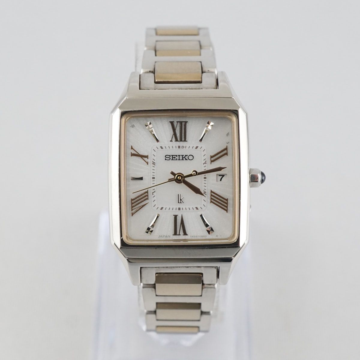 SEIKO lk セイコー ルキア 腕時計 1 B 32-0 AL 0 アナログ ソーラー シルバー ゴールド X 8497