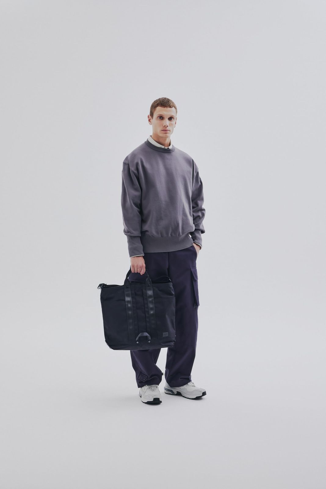 アントラック トートバッグ メンズ 13.3 inchPC収納可 OUTDOOR PLUS|THE TOTE コールバッグ 2 way ショルダー付き No.60233 ブラック