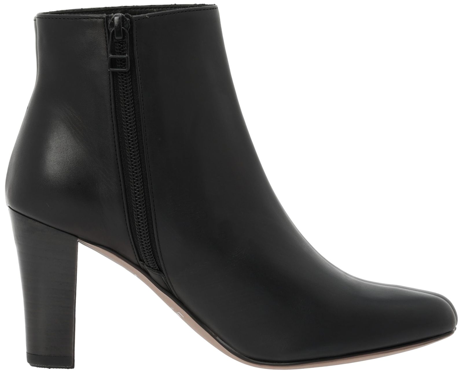 ランバンコレクション ファッションブーツ アーモンドトゥプレーンショートブーツ B