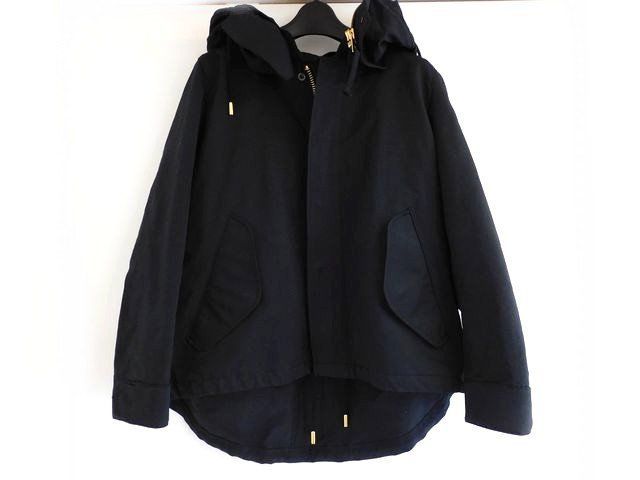 THE RERACS ザ リラクス 18 SS-RECT-176 L-J サイズ38 ショートモッズコート フード取り外し レディース 黒 ブラック 7 K