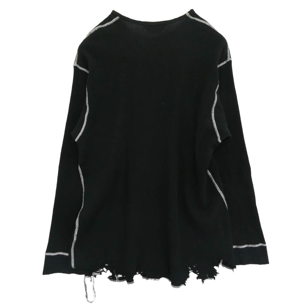 ANCELLM アンセルム anc-ct134 DAMAGE WAFFLE CREW LS T-SHIRT