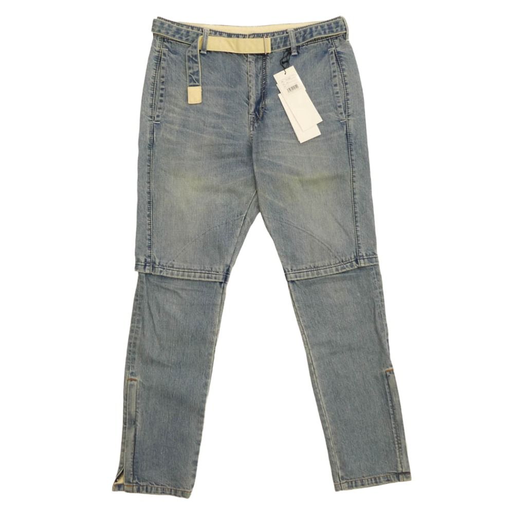 sacai 19ss デニムパンツ Sacai サカイ 19SS 19-01902M LAYERED DENIM PANT ベルテッド