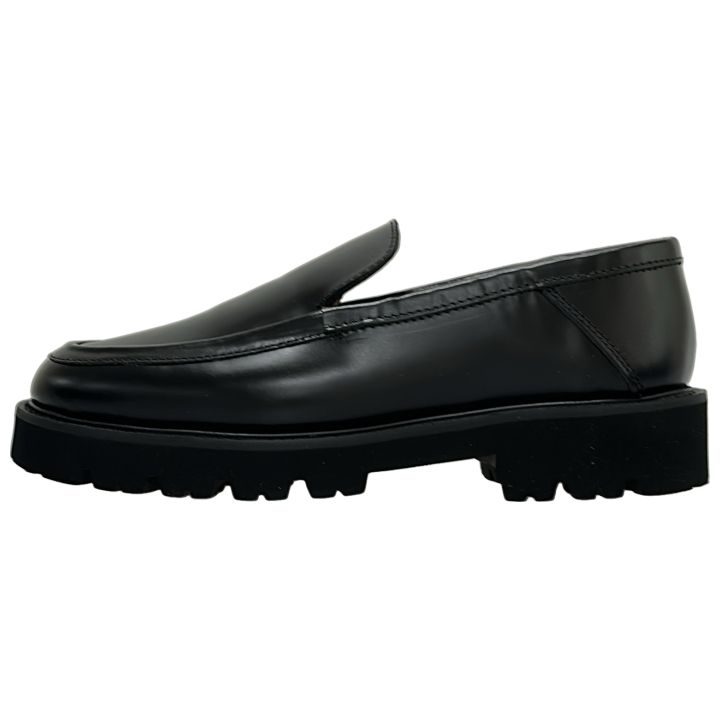 カミナンド ⑤ PLAIN LOAFERS レディース ブラック 7 24.0 cm