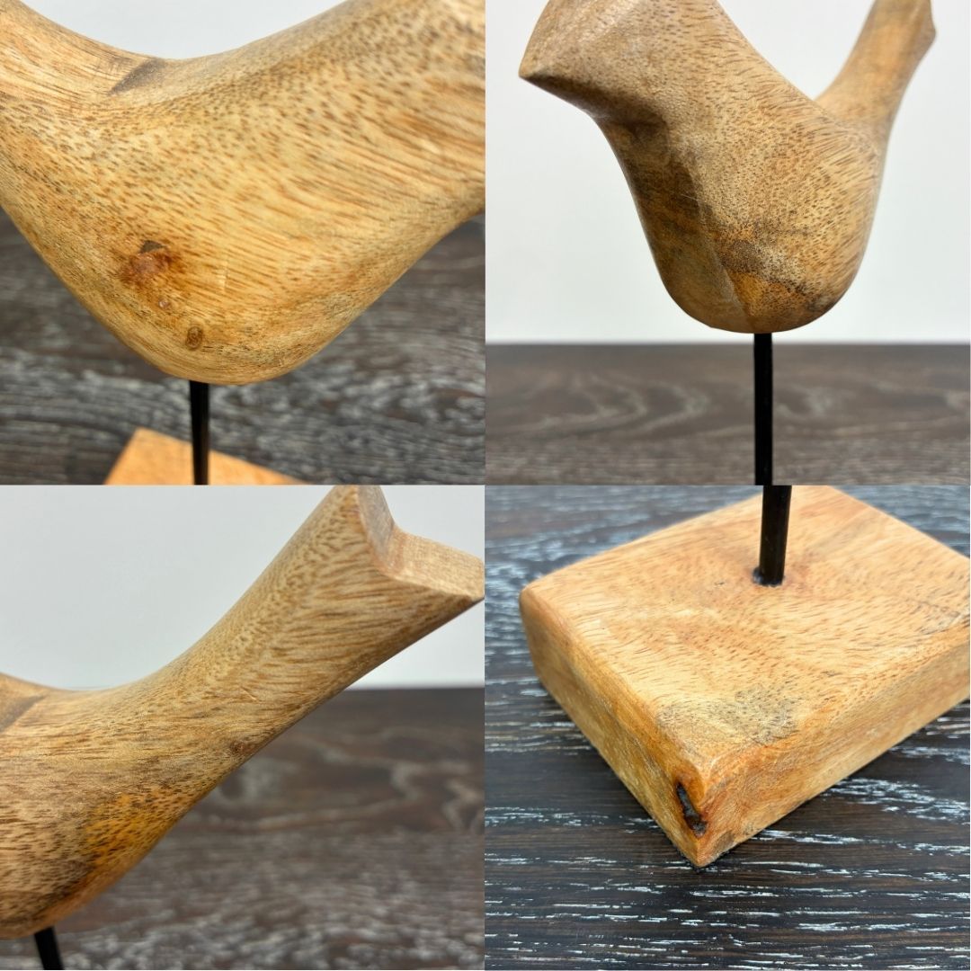 ACTUS バードオブジェ 大小3個セット アクタス 木製 ディスプレイ 鳥