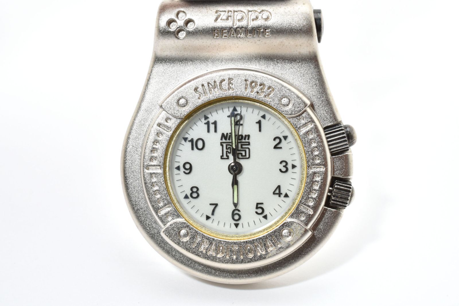 ニコン Nikon F 5 ウォッチ Oeiginal Goods 97年 ジッポー Zippo HANGING WATCH 時計 動作未 A 0625