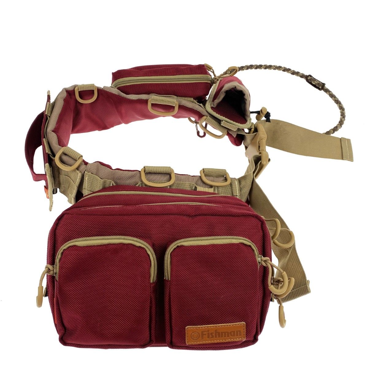 Fishman フィッシュマン ムーバブルシステムベルト エンジ カーキ ルアーバックほか 付き