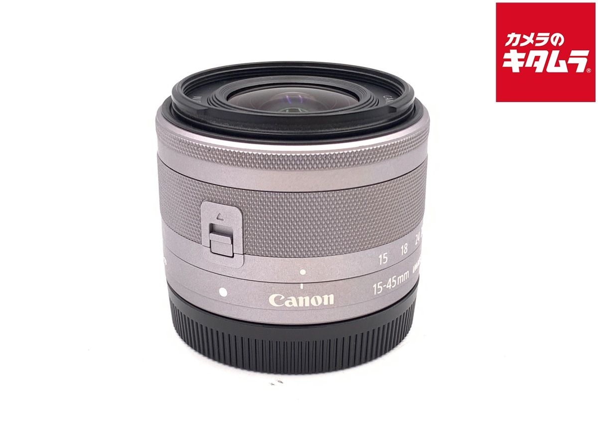 中古】 【良品】 キヤノン EF-M15-45mm F3.5-6.3 IS STM シルバー 中古 