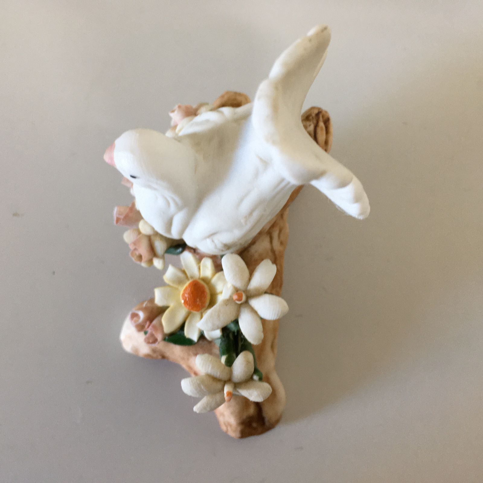 〇イタリア製 ドマン 置物 白いハト 花 Demain - メルカリ