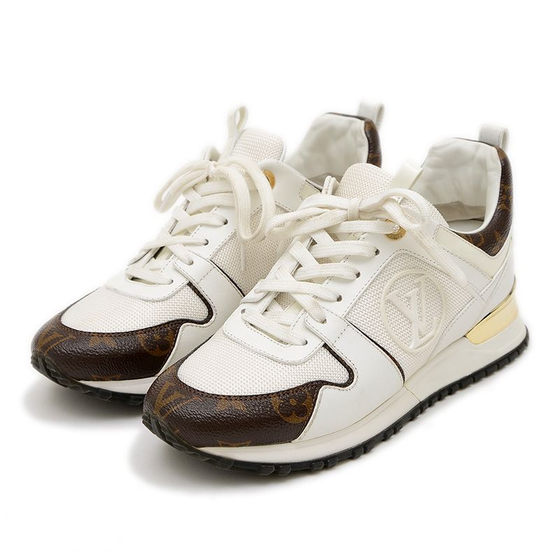 ルイ･ヴィトン ランアウェイライン スニーカー ホワイト モノグラム レディー