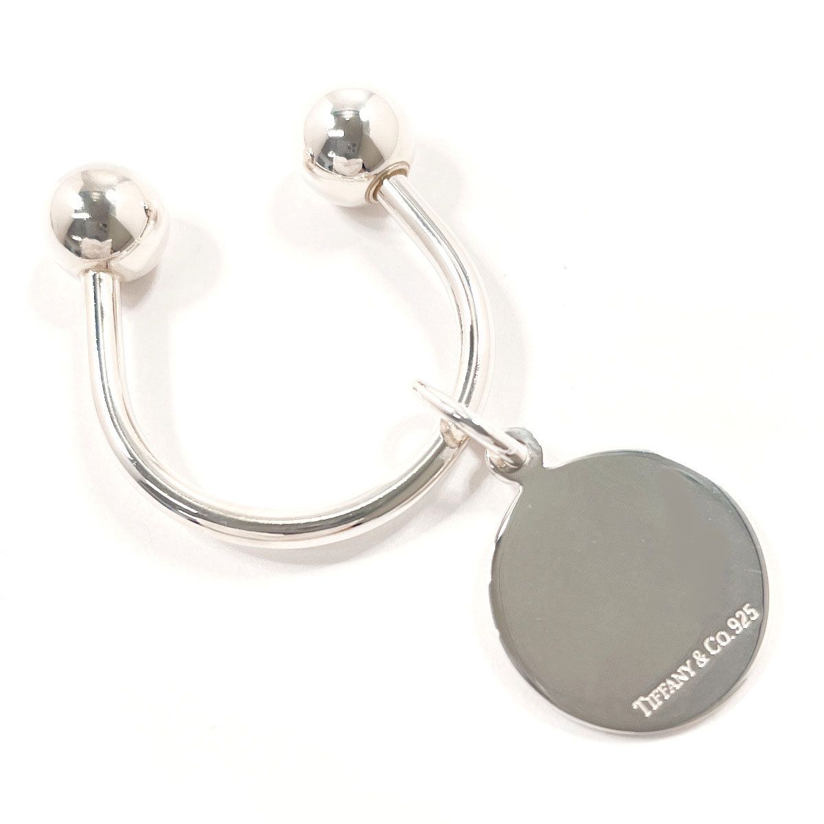 ティファニー キーホルダー ラウンド タグ キーリング シルバー - メルカリ