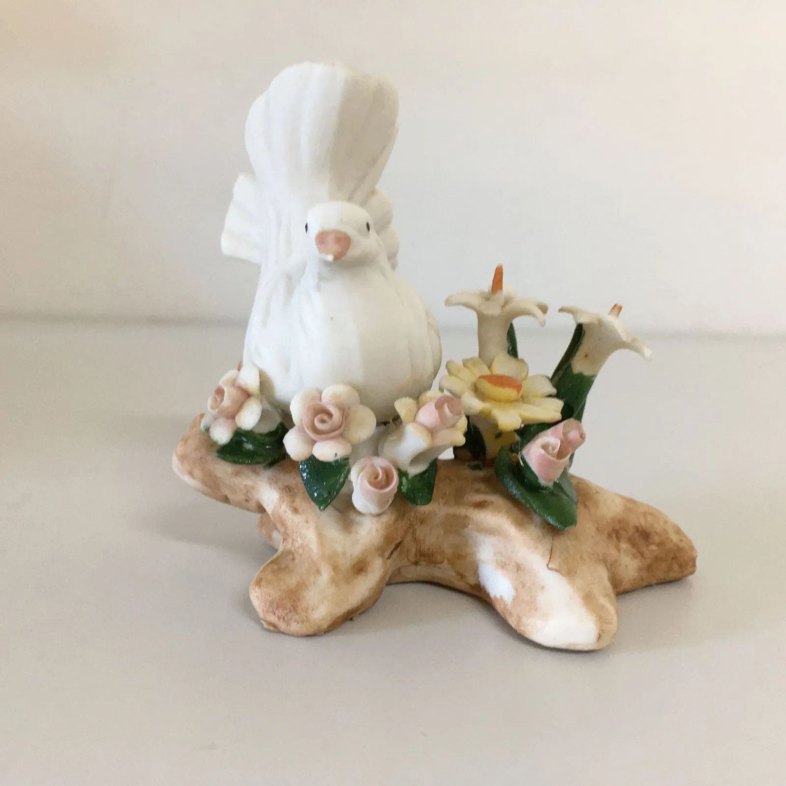 〇イタリア製 ドマン 置物 白いハト 花 Demain - メルカリ