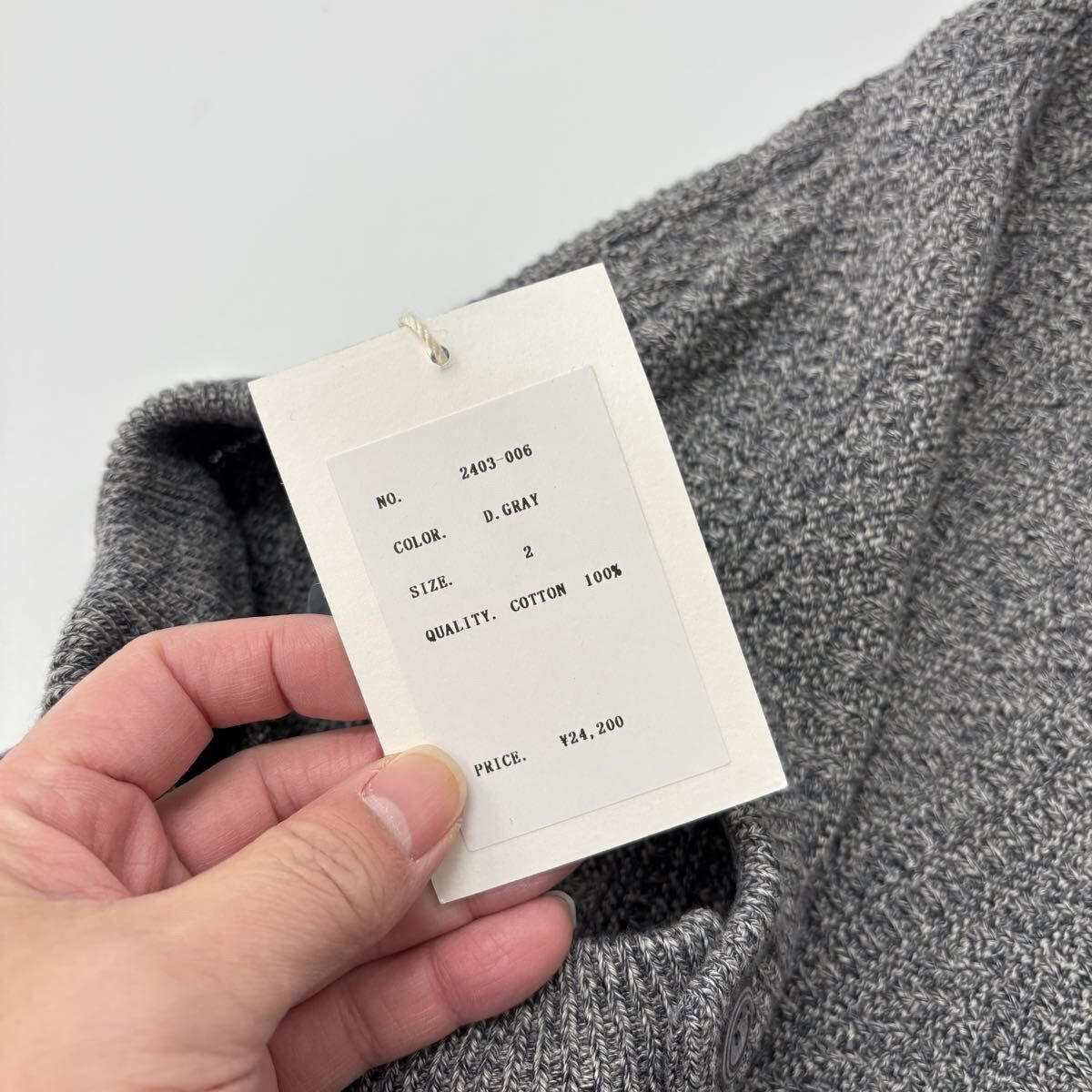 24aw 2024 新品 crepuscule クレプスキュール Fair Isle Links CD 2403 