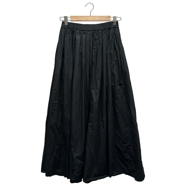 Deuxieme Classe ドゥーズィエムクラス コットンサテンギャザースカート レディース ブラック 36
