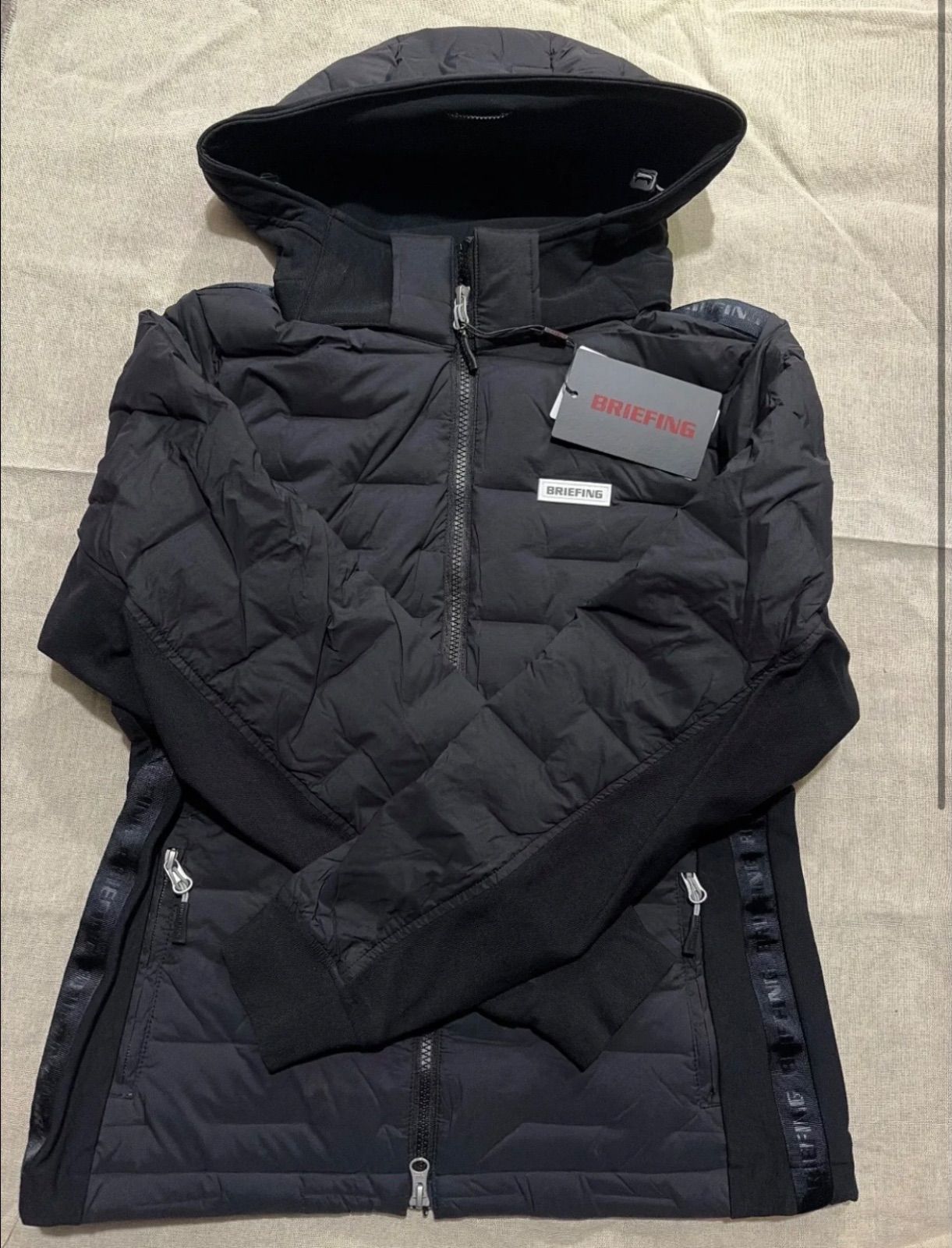 新品未使用タグ付 ブリーフィング パーカー ブラック レディース S 新品タグ付 ブリーフィング レディース ハイブリッドダウンパーカー