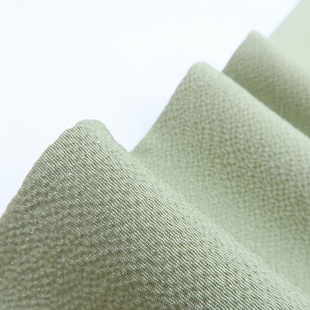 百華 Y 4139 正絹 染め一つ紋 仕付け糸付 手縫い仕立て 色無地 着物