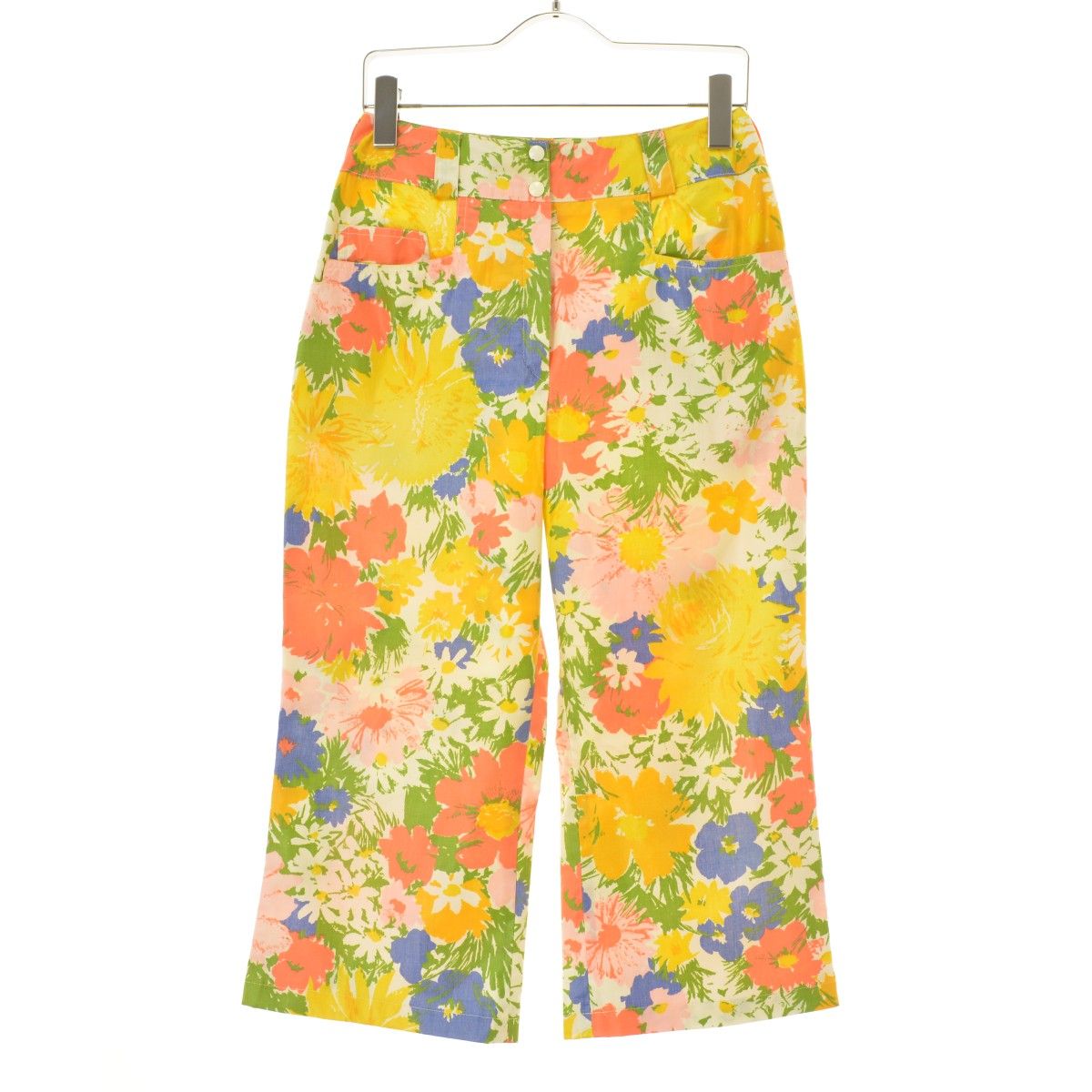 jackfinNEWYORK】70s フラワー柄クロップドパンツ - メルカリ