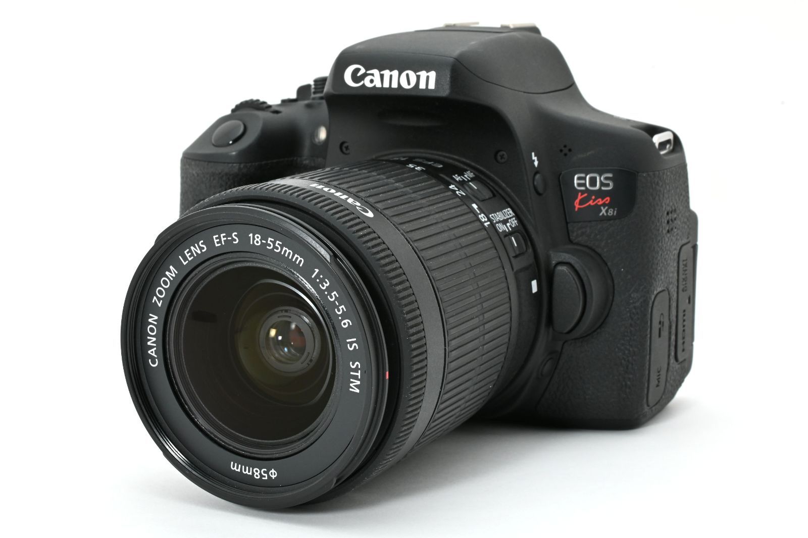 キャノン Canon EOS Kiss X 8 i EF S 18 55 mm 1 3 5 6 IS STM レンズキット 望遠 ズーム レンズ A 0644