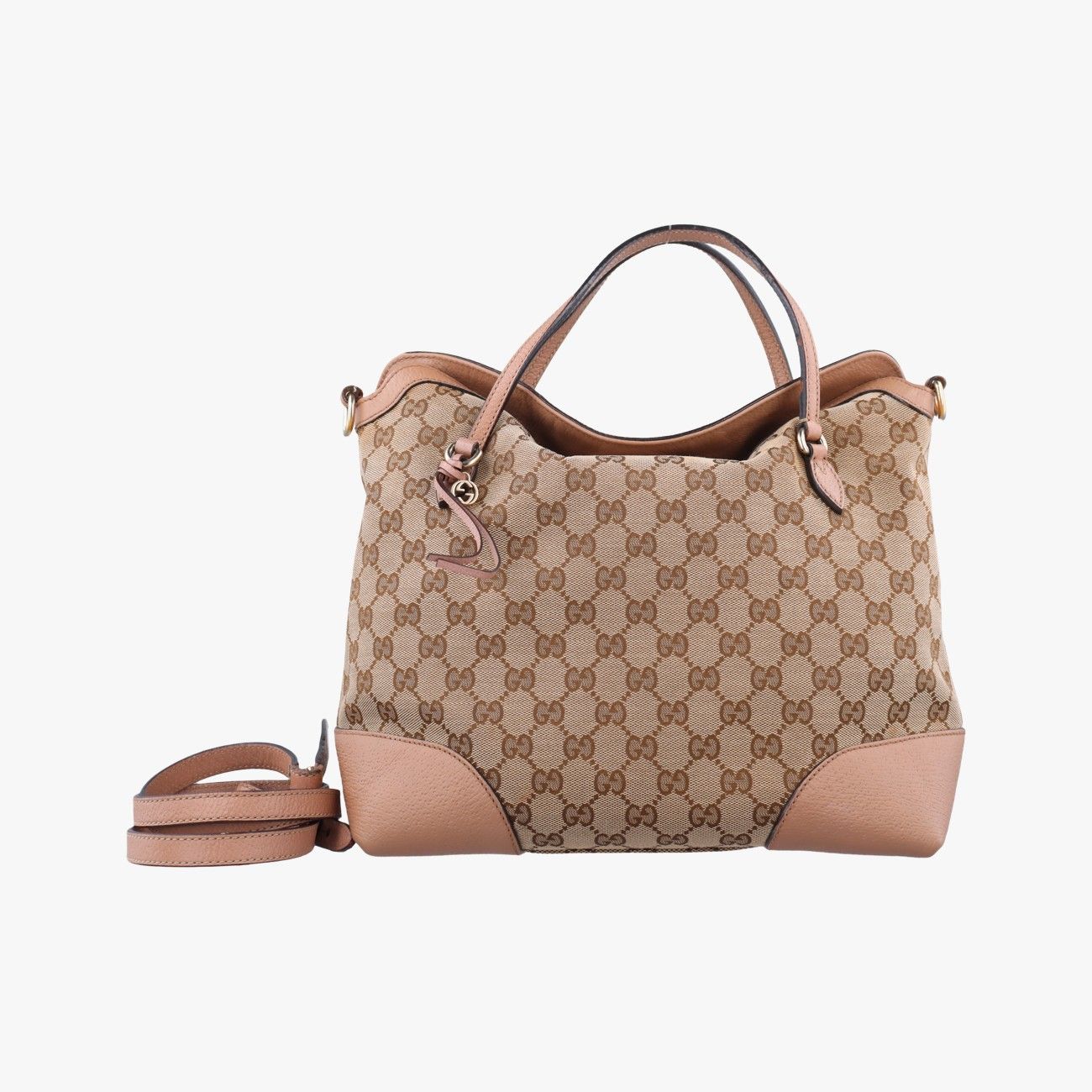 グッチGucciグッチシマ ブリー ベージュ×ブラウン PVCコーティングキャンバス 353120