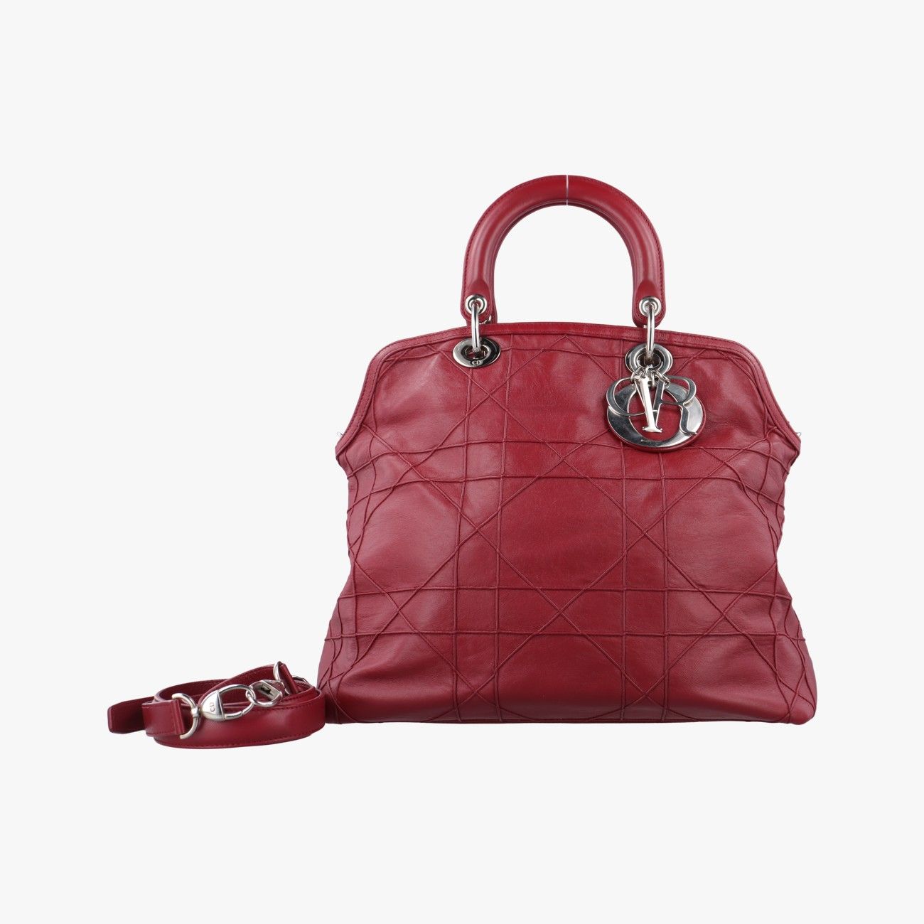 クリスチャンディオールChristian Diorグランヴィル レッド ラムスキン 18-MA-0150