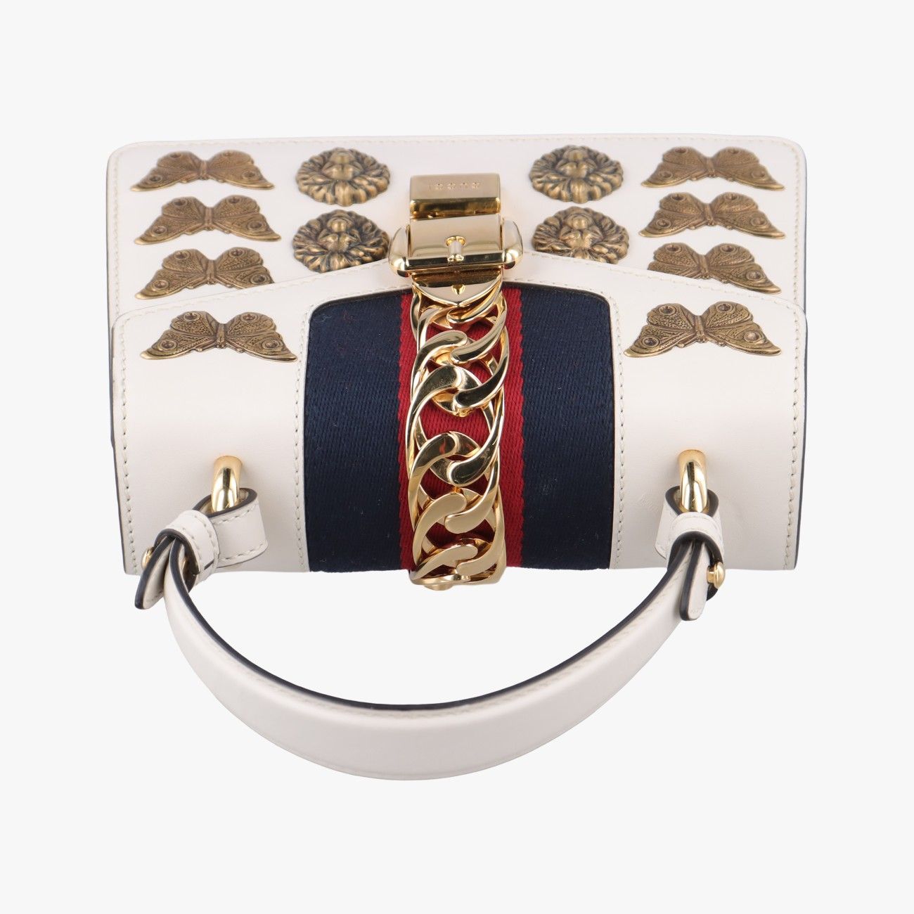 グッチGucciシルヴィ ホワイト×マルチ