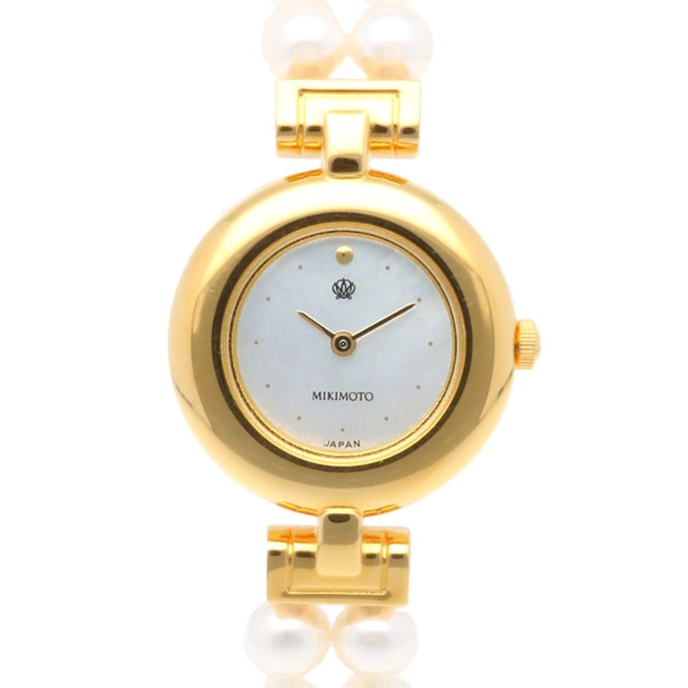 ◆感謝価格◆希少品◆MIKIMOTO◆レディース腕時計◆ ミキモト 腕時計 時計 GP 4N20-0941 クオーツ レディース 1年保証