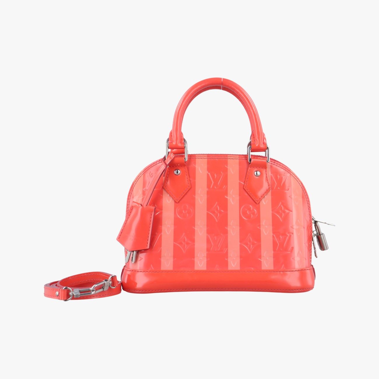 ルイヴィトンLouis VuittonアルマBB ポピーペタル ヴェルニ M 90968 FL 4175