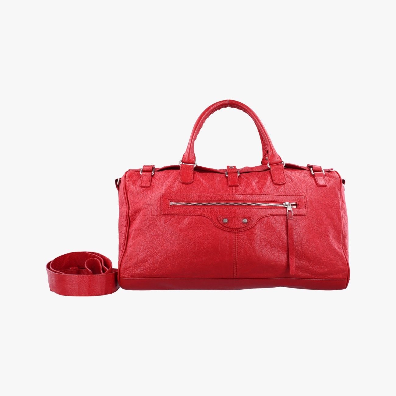 バレンシアガBalenciagaクラシック スカッシュ レッド レザー 285702 6561 J 527276