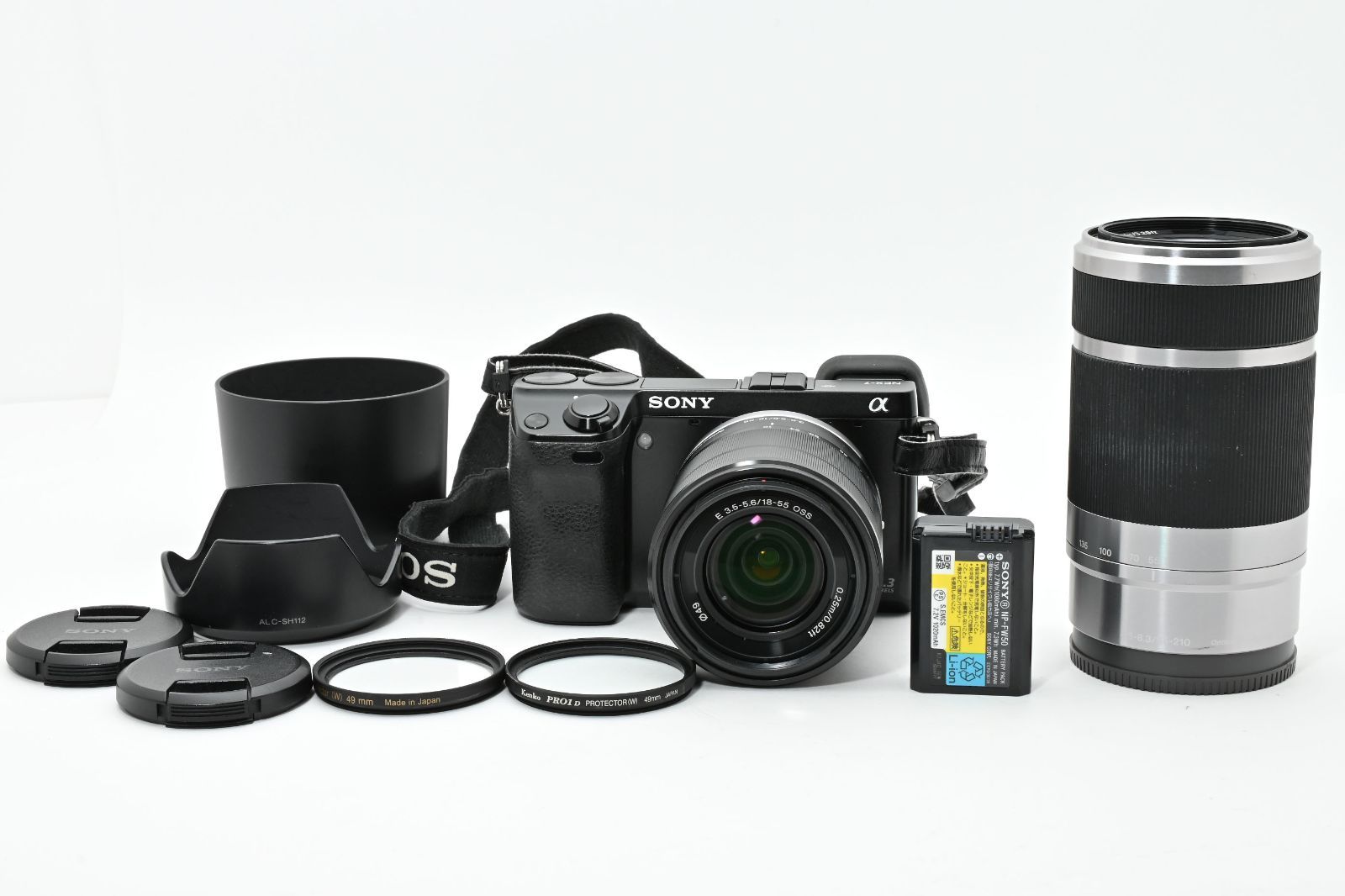 ソニー SONY NEX 7 E 4 5 6 3 55 210 mm OSS 18 レンズセット A 0645