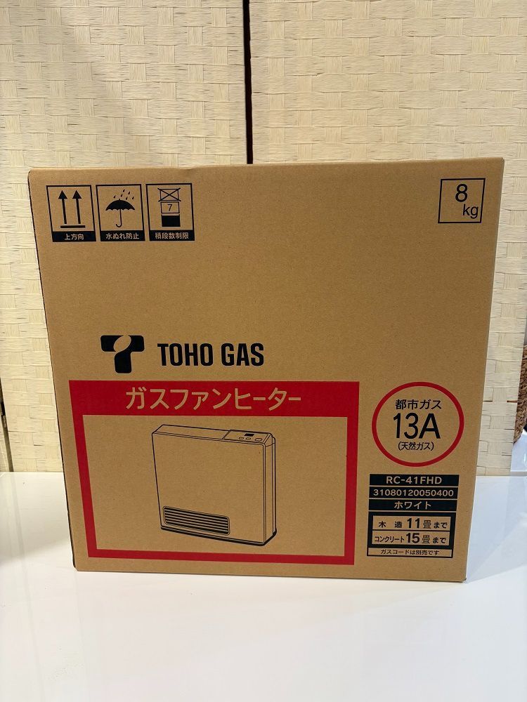新品・未開封】東邦ガス ガスファンヒーター RC-41FHD ホワイト 都市