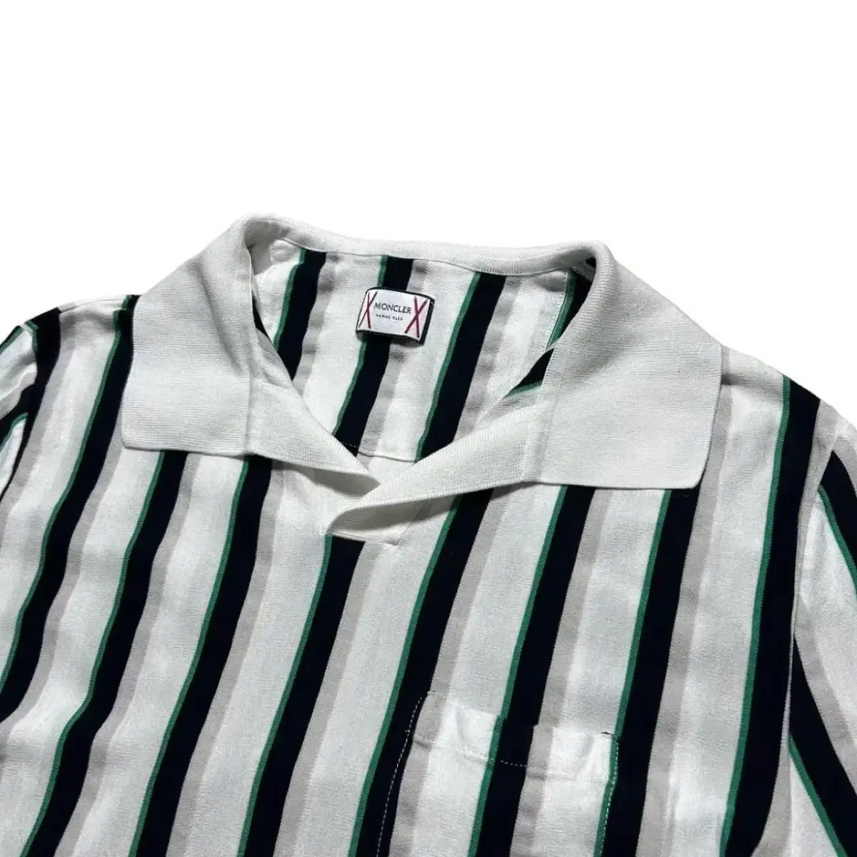 MONCLER モンクレール ウィメンズ ガンマブルー ストライプ 半袖 Tシャツ 2 XL