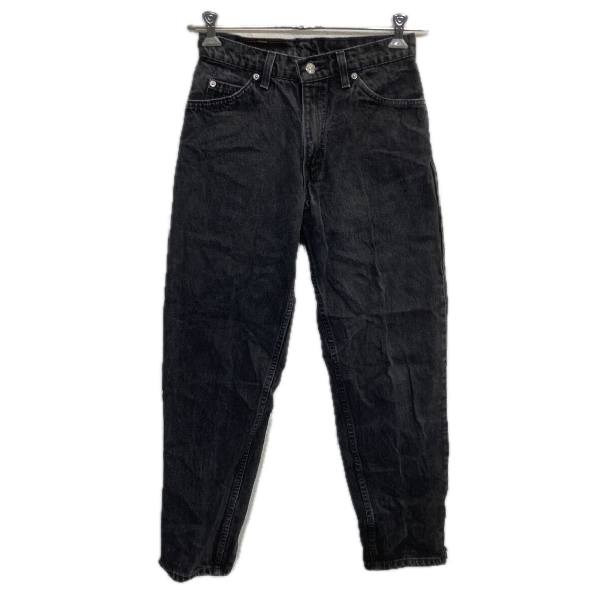Levi s 560 デニムパンツ W 29 ブラック リーバイス ジップアップ アメカジ ジーンズ デニム コットン テーパード 2512 161