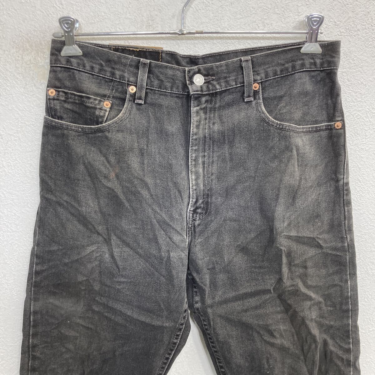 Levi s 505 デニムパンツ W 34 ブラック リーバイス ジップアップ アメカジ ジーンズ デニム コットン レギュラーフィット 2512-162