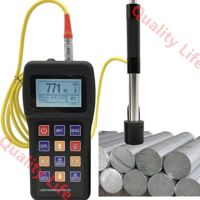 硬度計 ハンドヘルド Leeb デュロメーター デジタル D タイプ硬度計 高精度金属硬度計 センサー付き 鋼鉄 青銅 銅 アルミニウム用