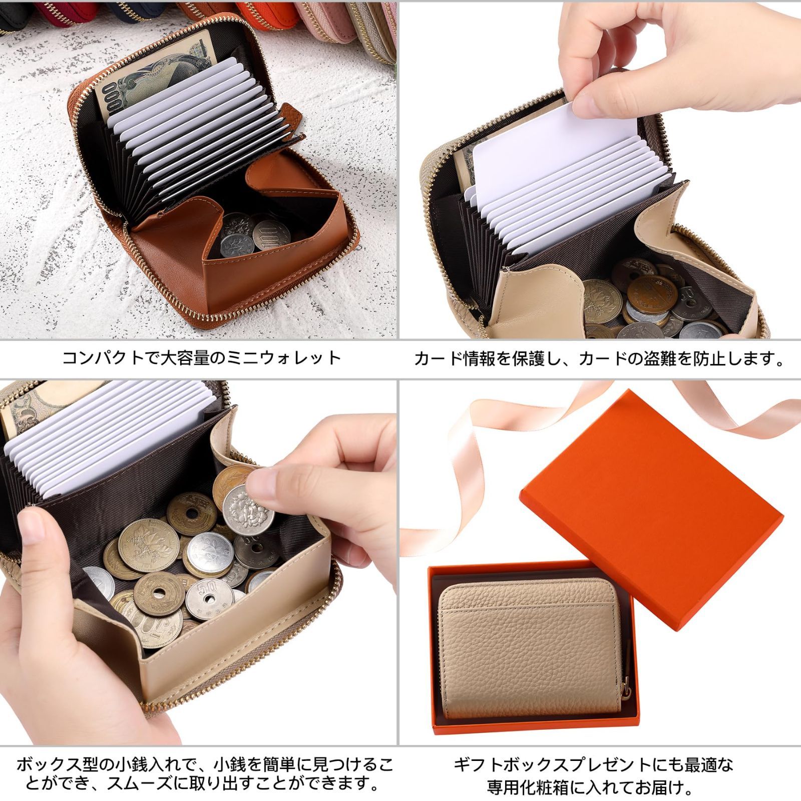 新着商品】レディース クレジットカードケース スキミング防止 RFID 大容量 牛革 ミニ財布 本革 小銭入れ (ダークピンク) - メルカリ