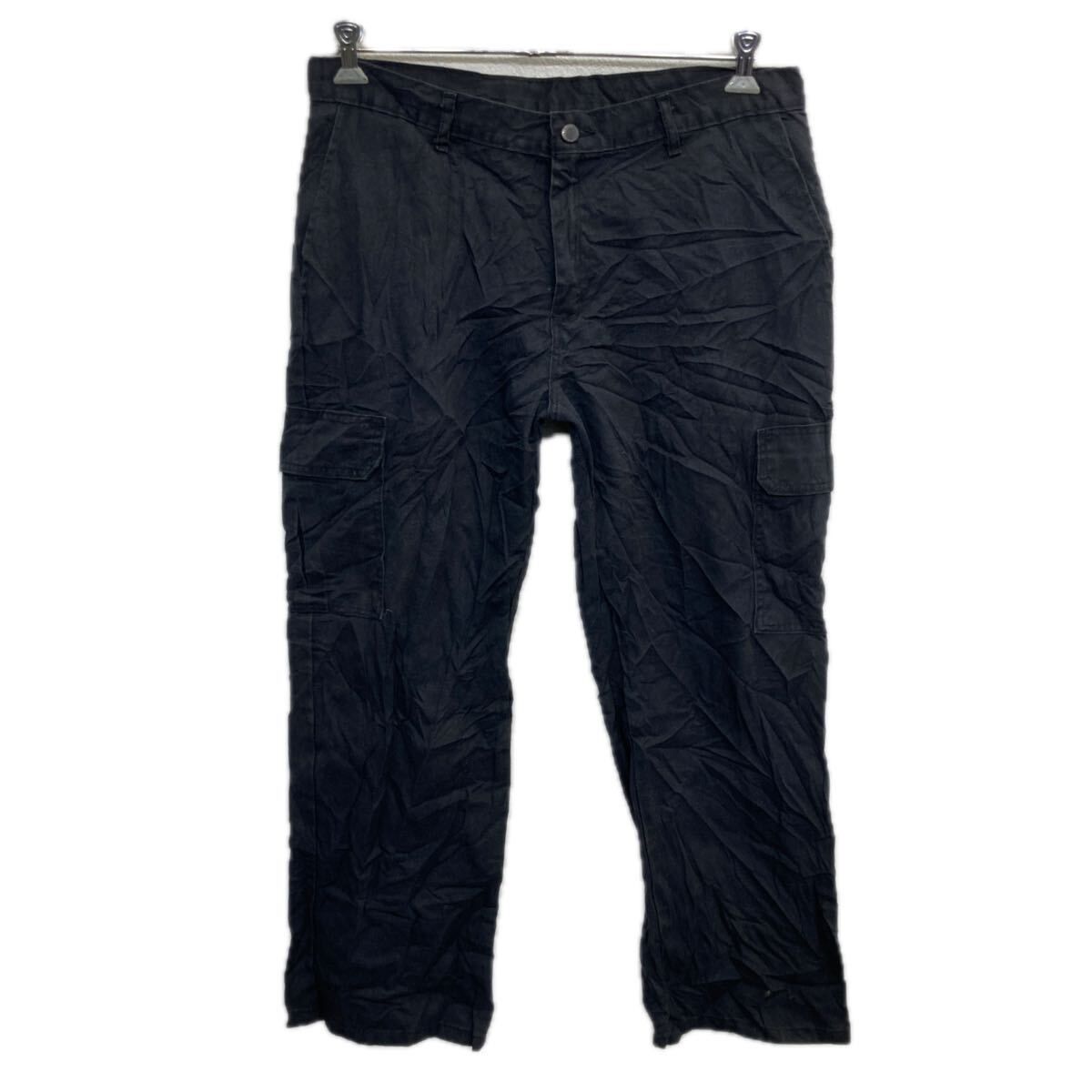 Dickies ワークパンツ XL～ ブラック ディッキーズ ジップアップ ワーク カーゴパンツ 無地 ビッグサイズ 2512-199