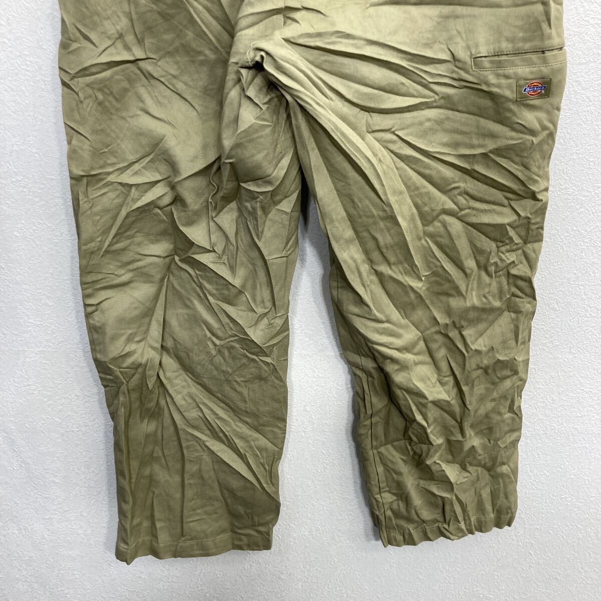 Dickies ワークパンツ W36 ベージュ ディッキーズ ジップアップ ワーク