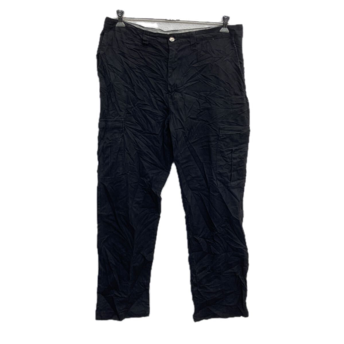 Dickies ワークパンツ W36 ブラック ディッキーズ ジップアップ ワーク