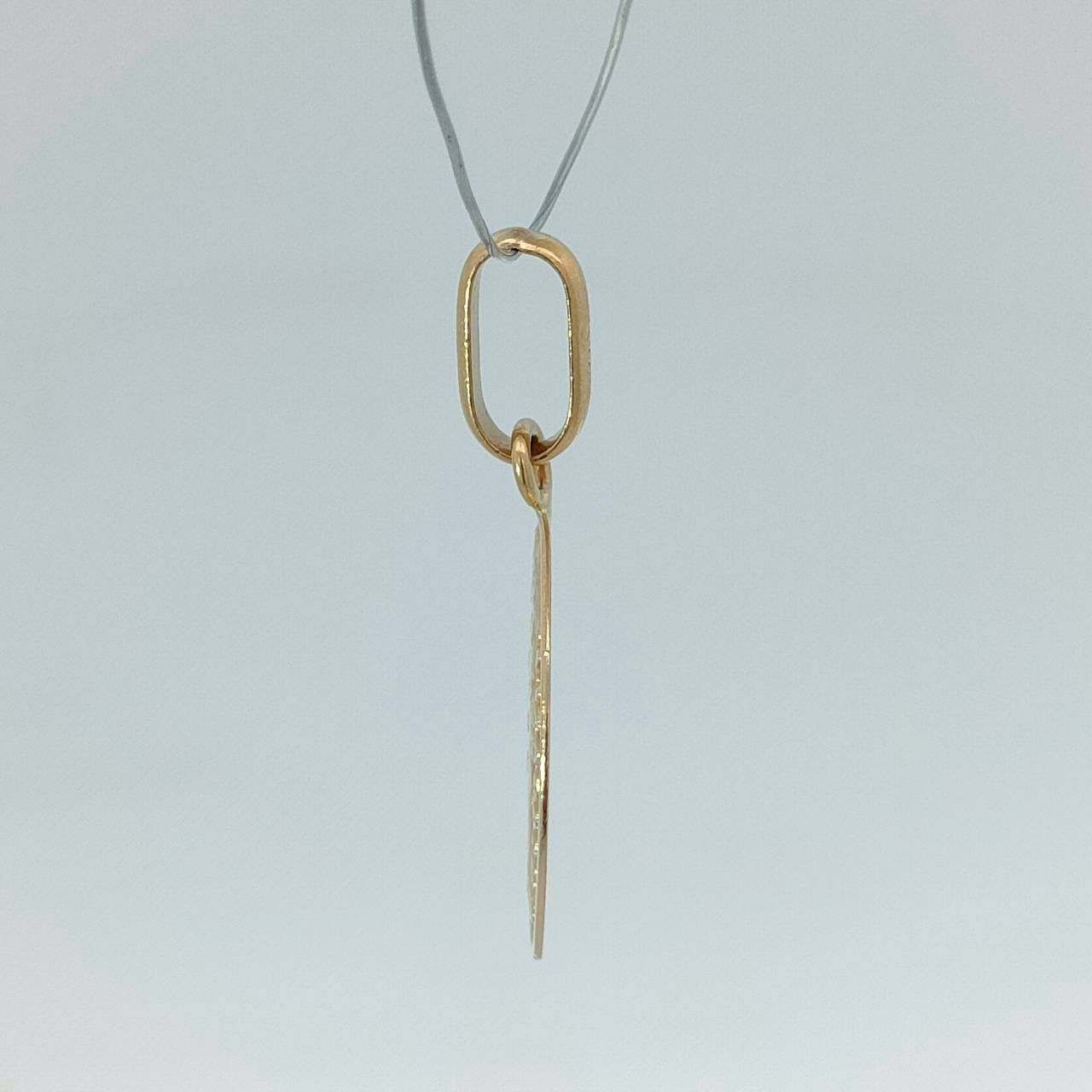 18金 K18 男女兼用 エリザベス 金貨モチーフ ネックレストップ 0.62g