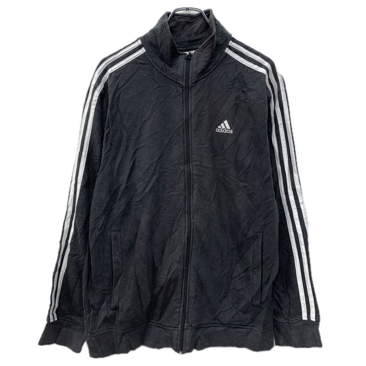 adidas ロゴスウェット トレーナー M ブラック ホワイト アディダス 
