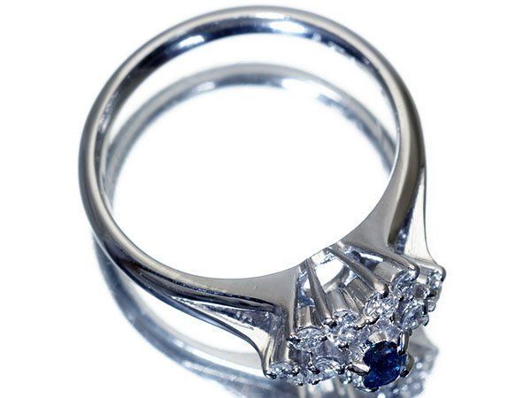 ジュエリー極】超希少宝石！極上天然アレキサンドライト0.19ct＆ダイヤ