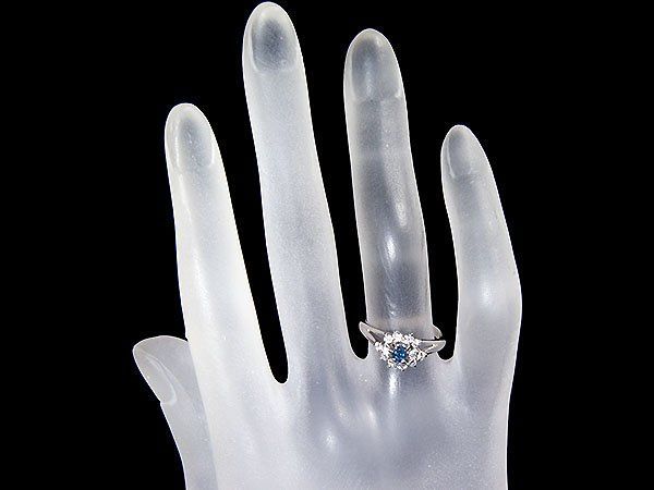 ジュエリー極】超希少宝石！極上天然アレキサンドライト0.19ct＆ダイヤ